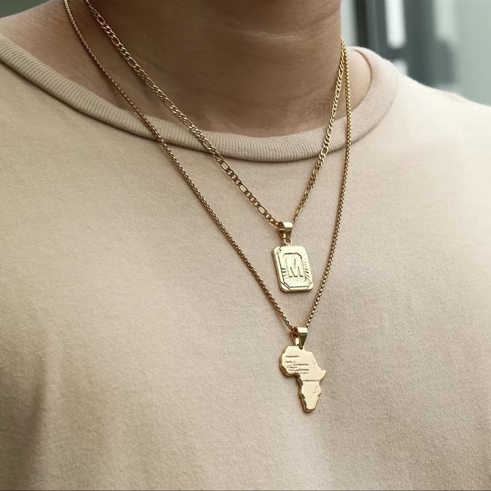 Letter Map pendant
